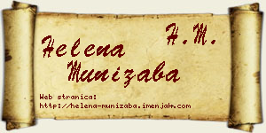Helena Munižaba vizit kartica